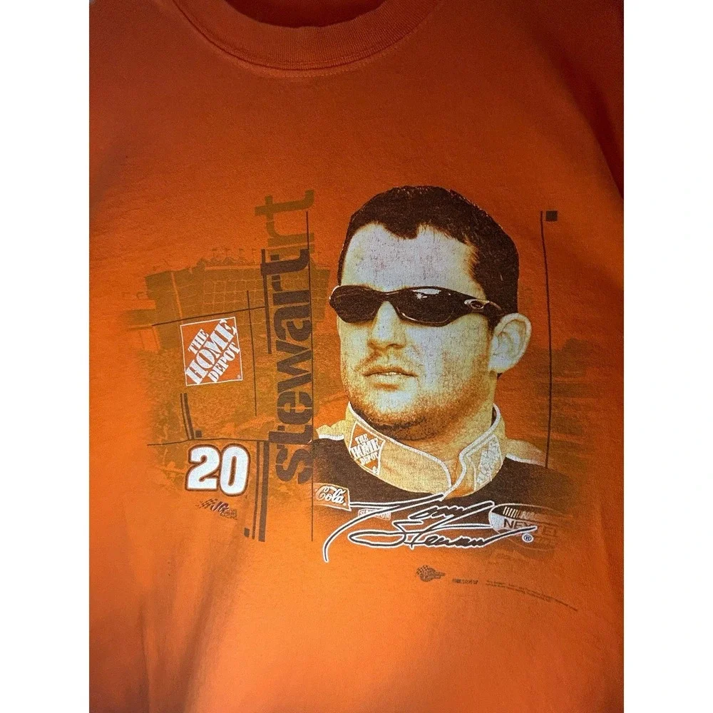Vintage Y2k‎ Nascar Tony Stewart Home Depot Long Sleeve T-Shirt